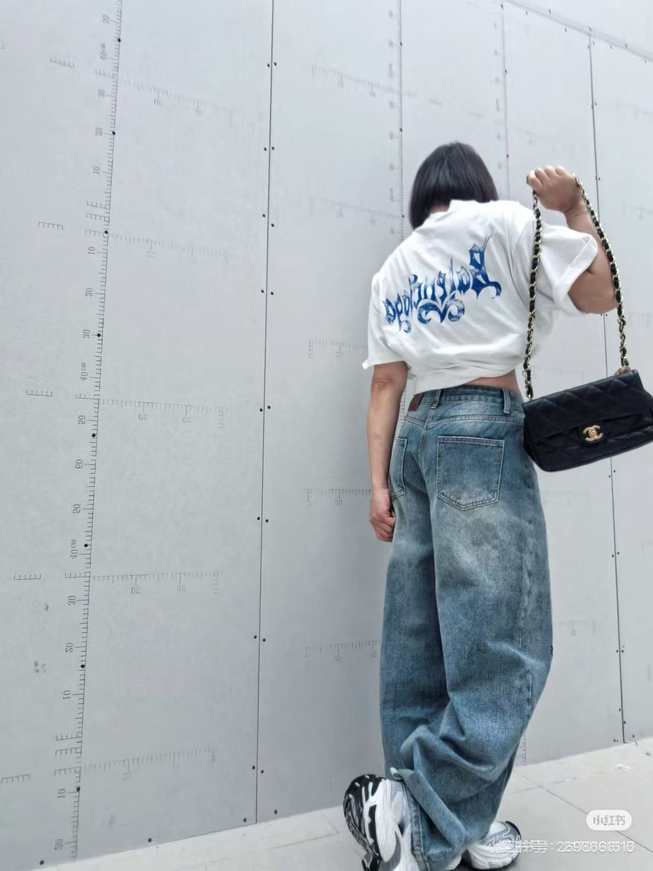 발렌시아가 스케치 로고 티셔츠