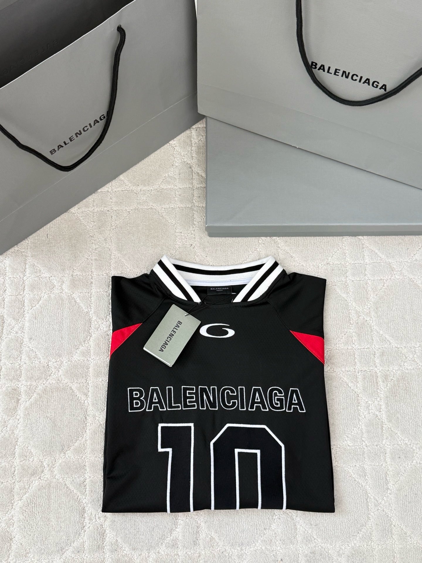 발렌시아가 X NBA 드라이 저지 티셔츠