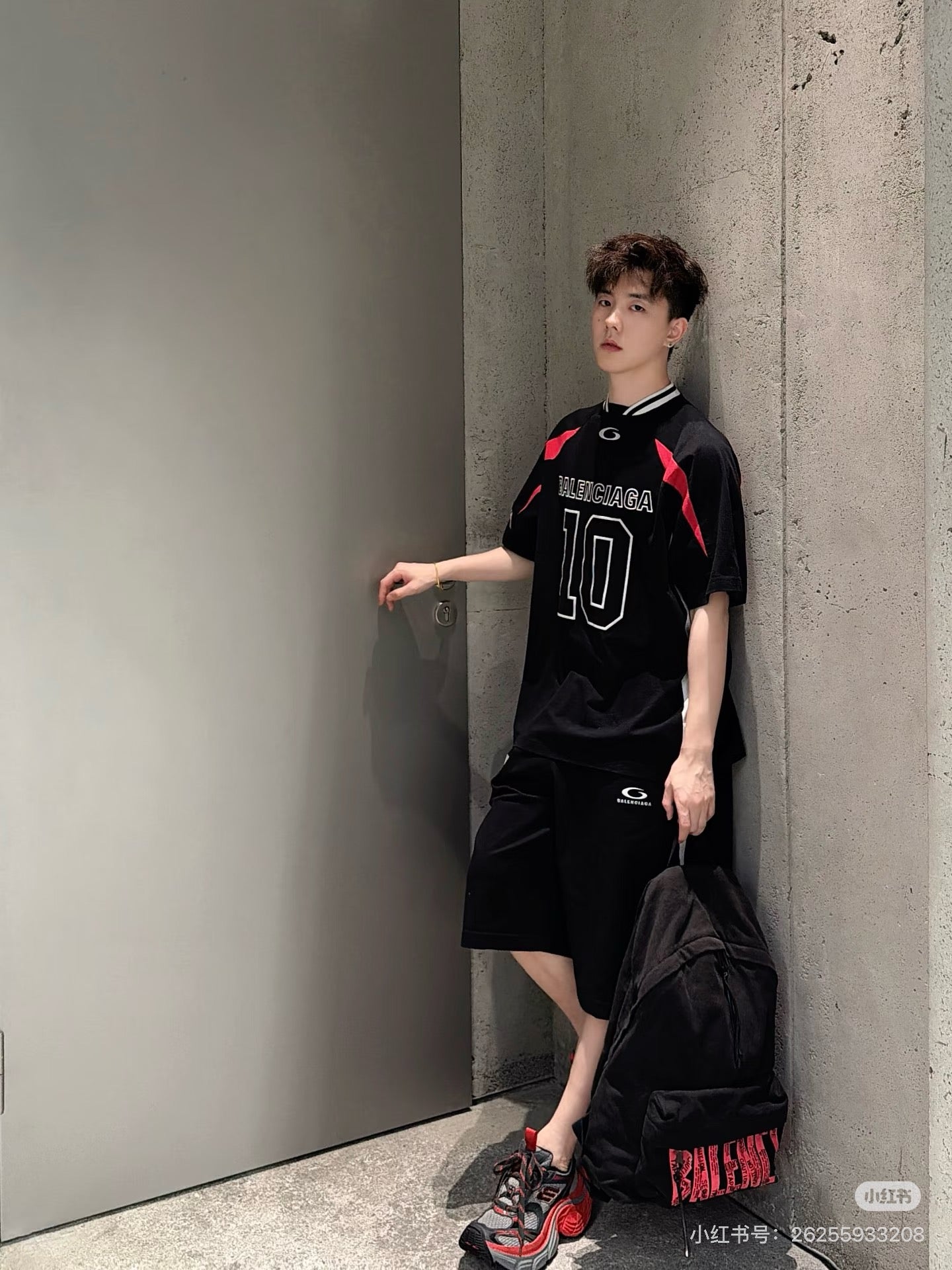 발렌시아가 X NBA 드라이 저지 티셔츠