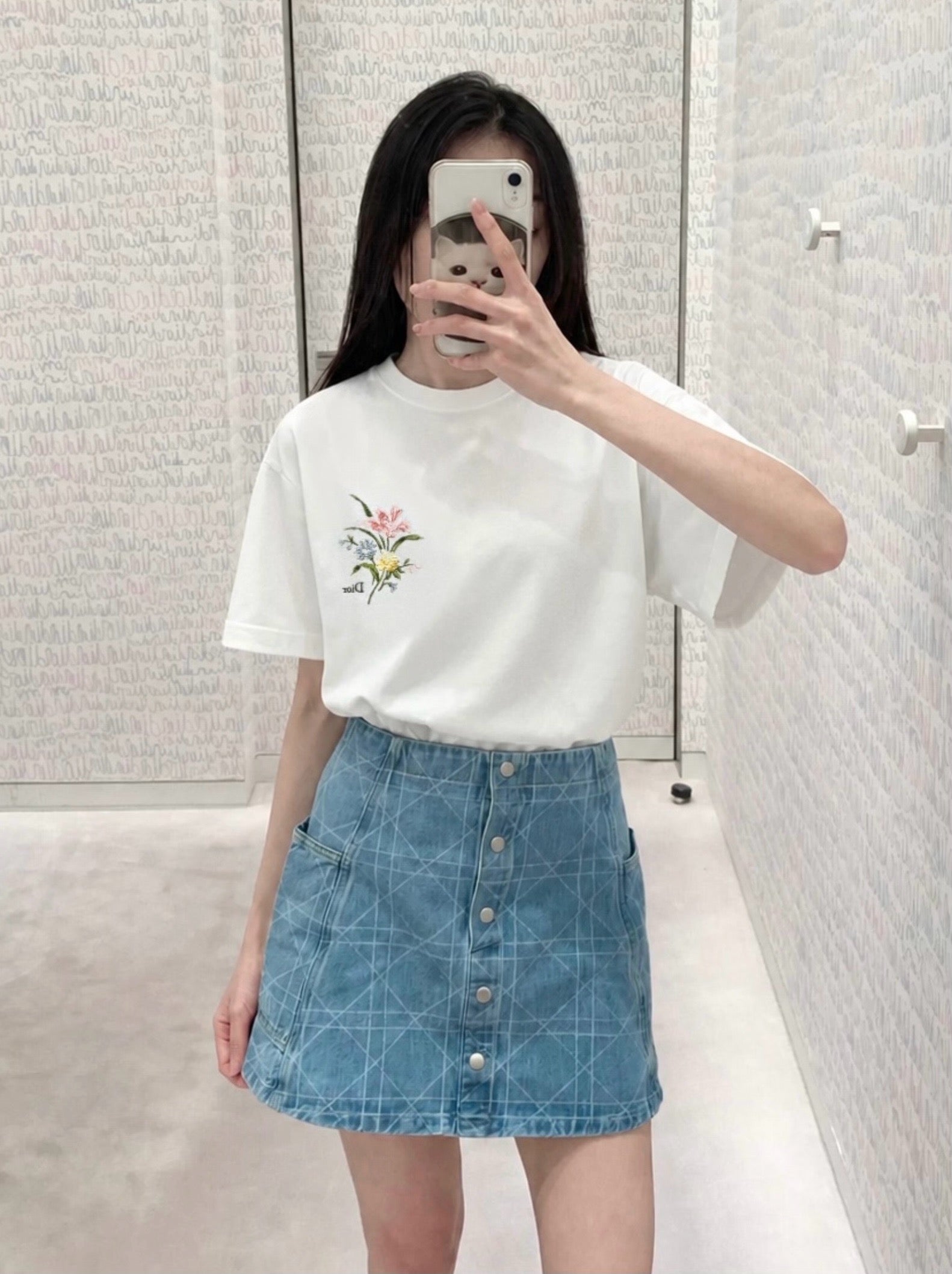 디올 시크릿 가든 모티브 티셔츠