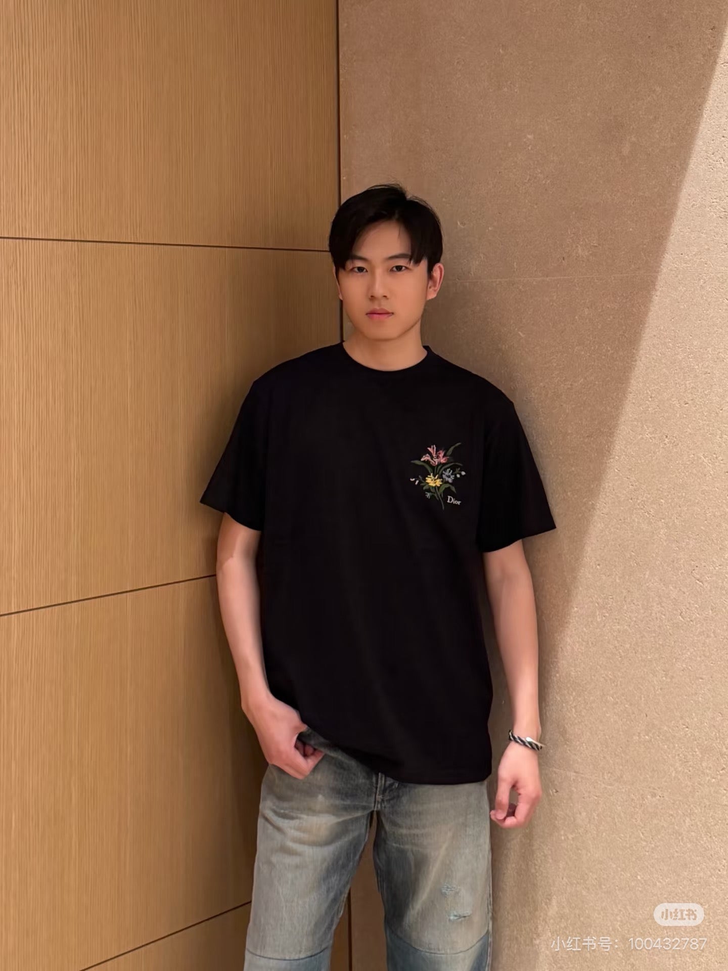 디올 시크릿 가든 모티브 티셔츠