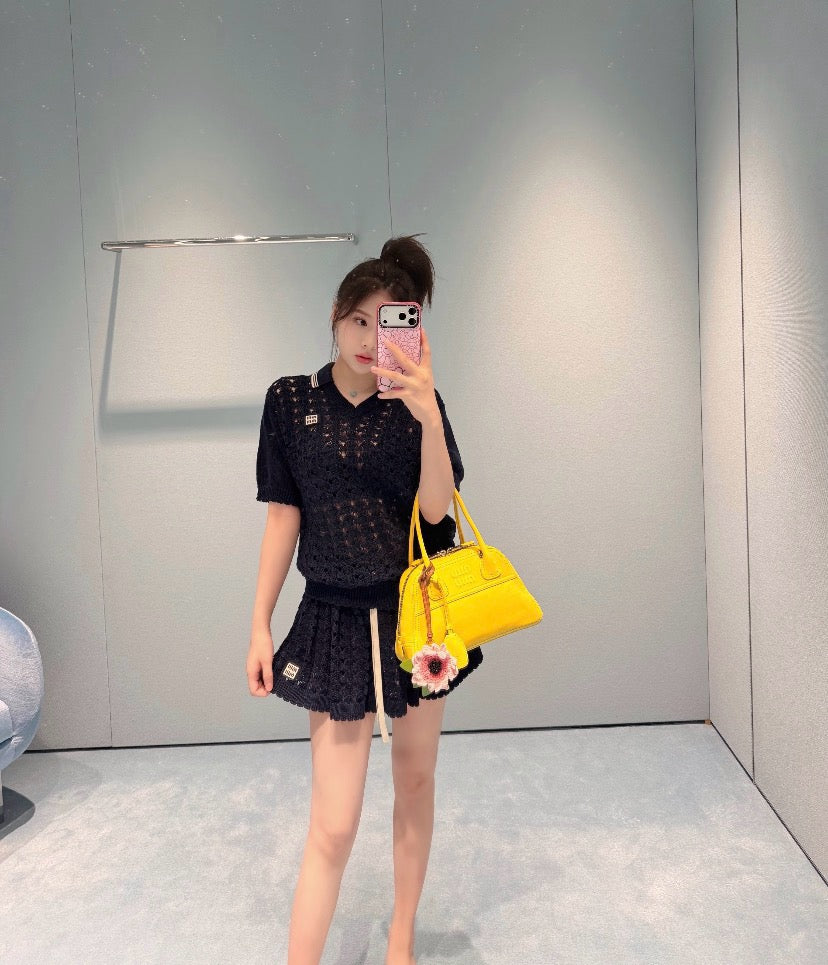 미우미우 코튼 폴로 셔츠