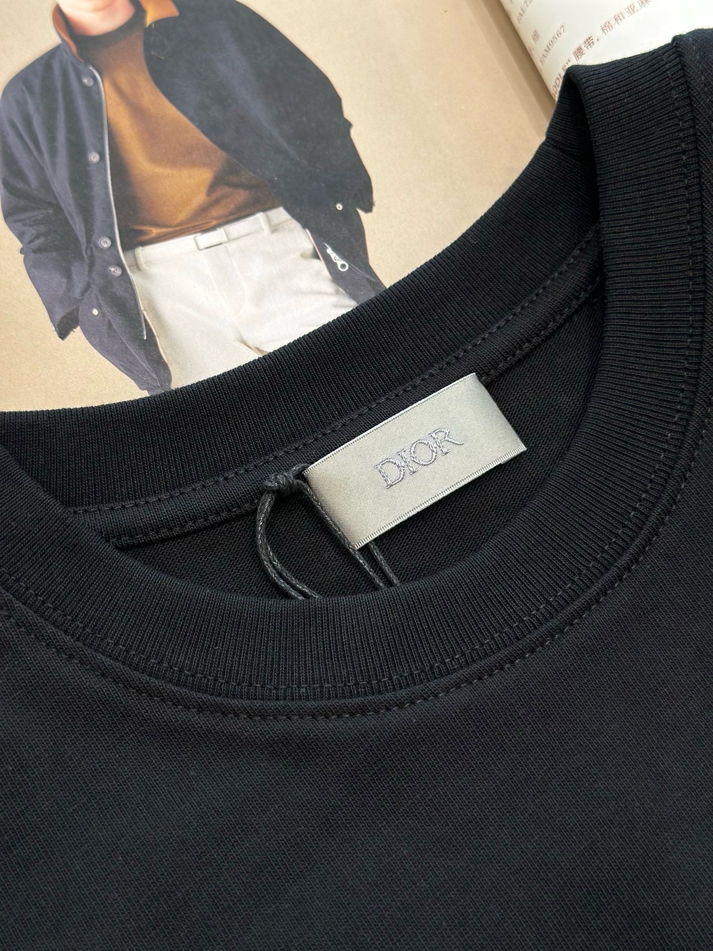 디올 Christian Dior 자수 코튼 저지 티셔츠