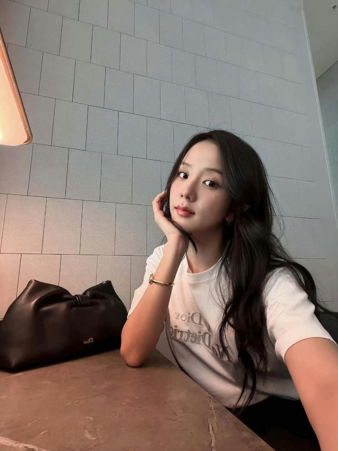 디올 노디올 자수 반팔 티셔츠