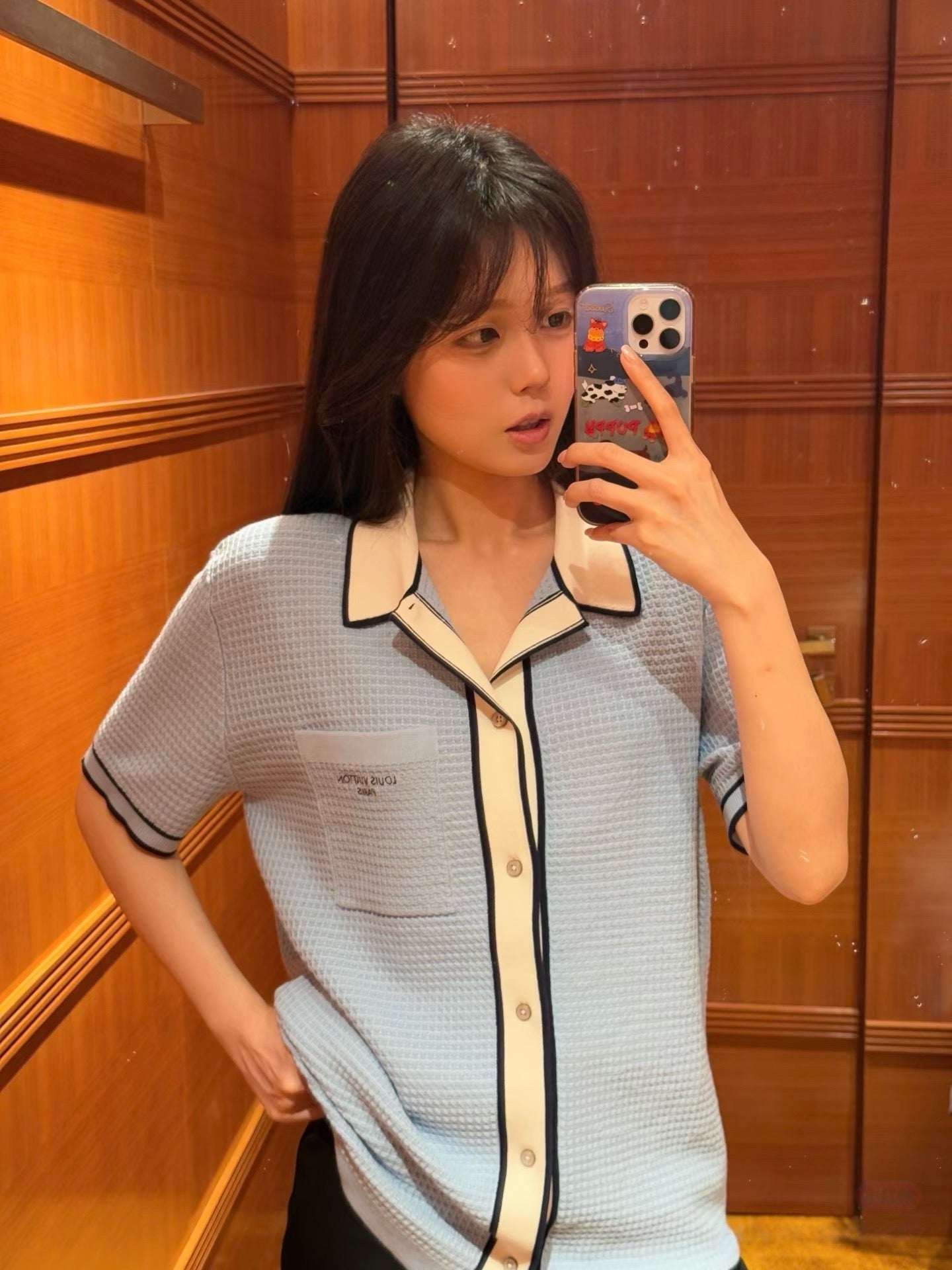 루이비통 와플 시그니처 쇼트 셔츠