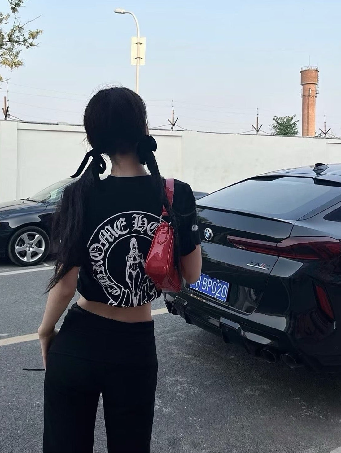 크롬하츠 x 데들리돌 로고 티셔츠
