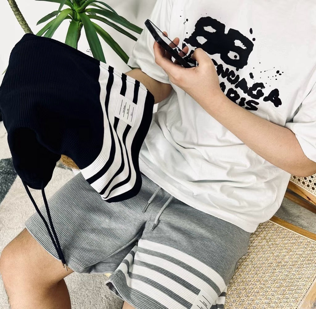 톰브라운 사선 스웨트 쇼츠