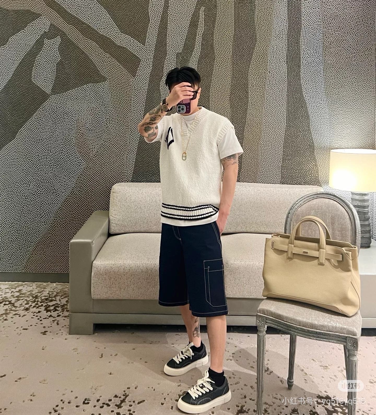 디올 다이아몬드 니트 베스트