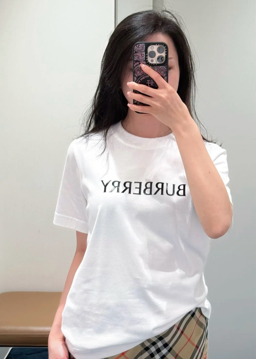 버버리 코튼 티셔츠