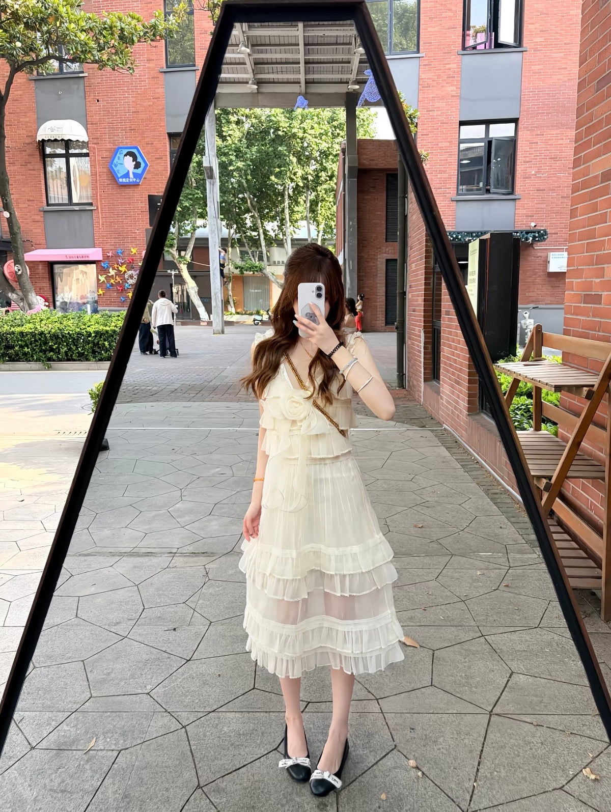디올 자 디올 발레리나 플랫