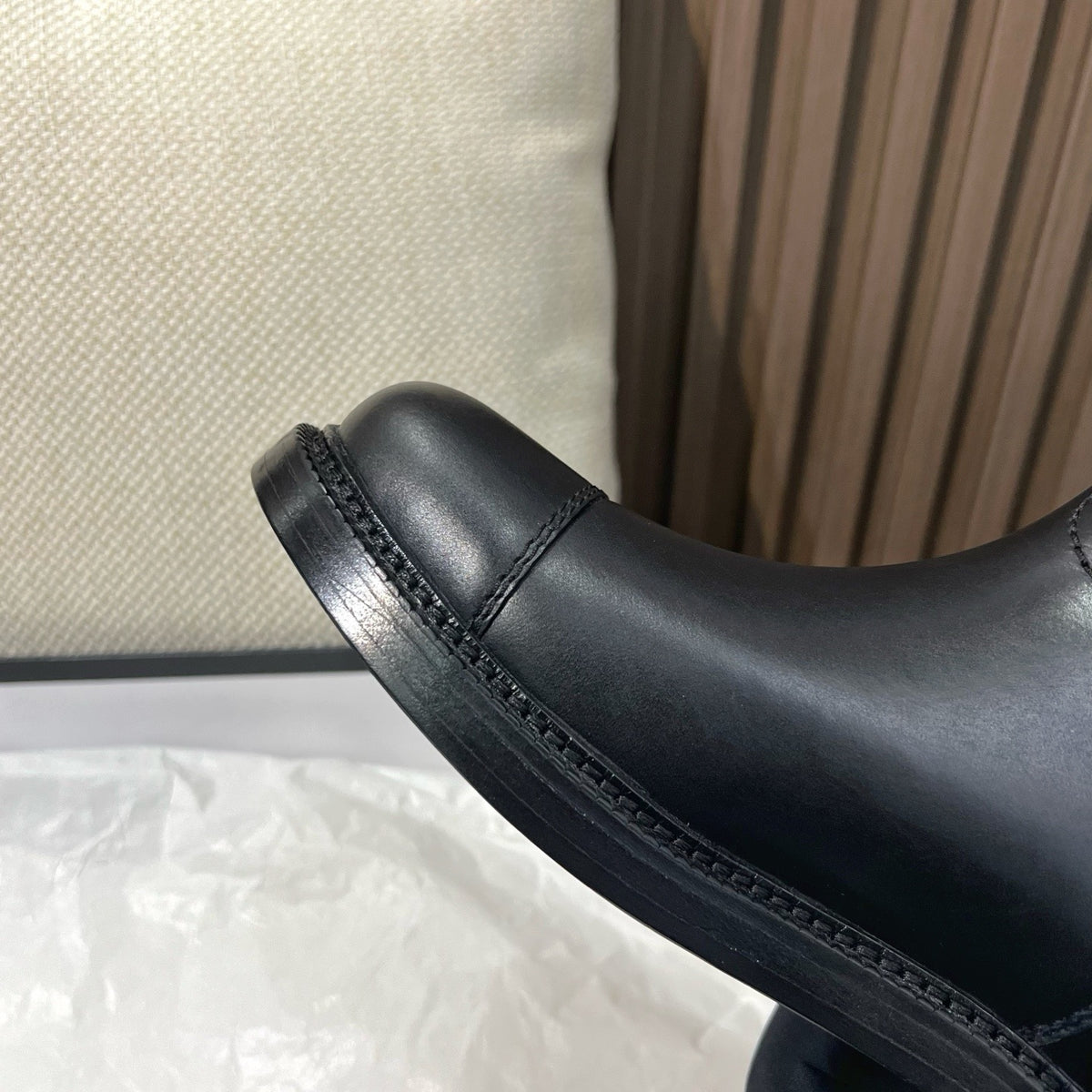 C 24P 레더 롱 부츠