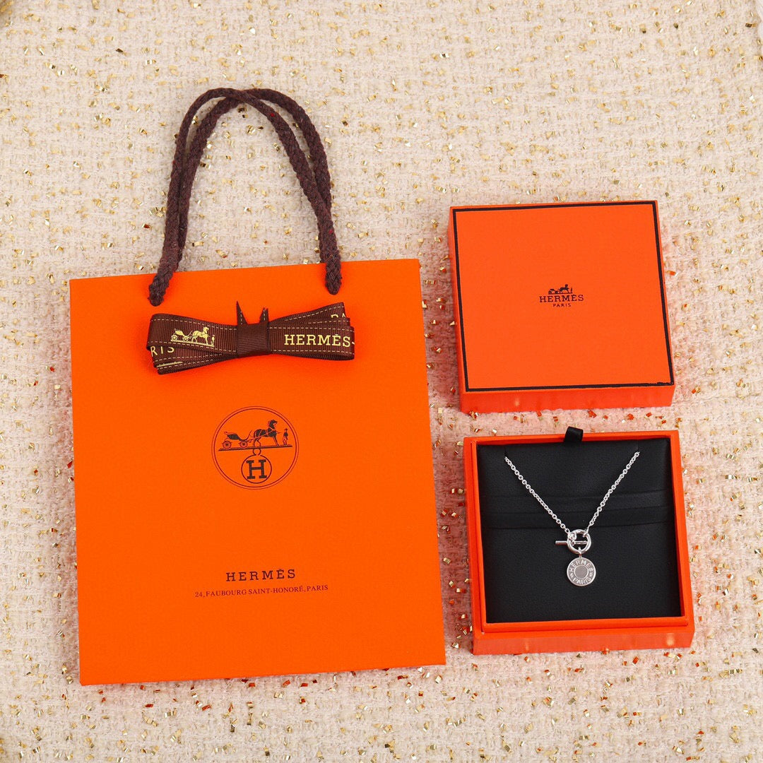 에르메스 Amulettes Hermès Ex-Libris 펜던트 네크리스
