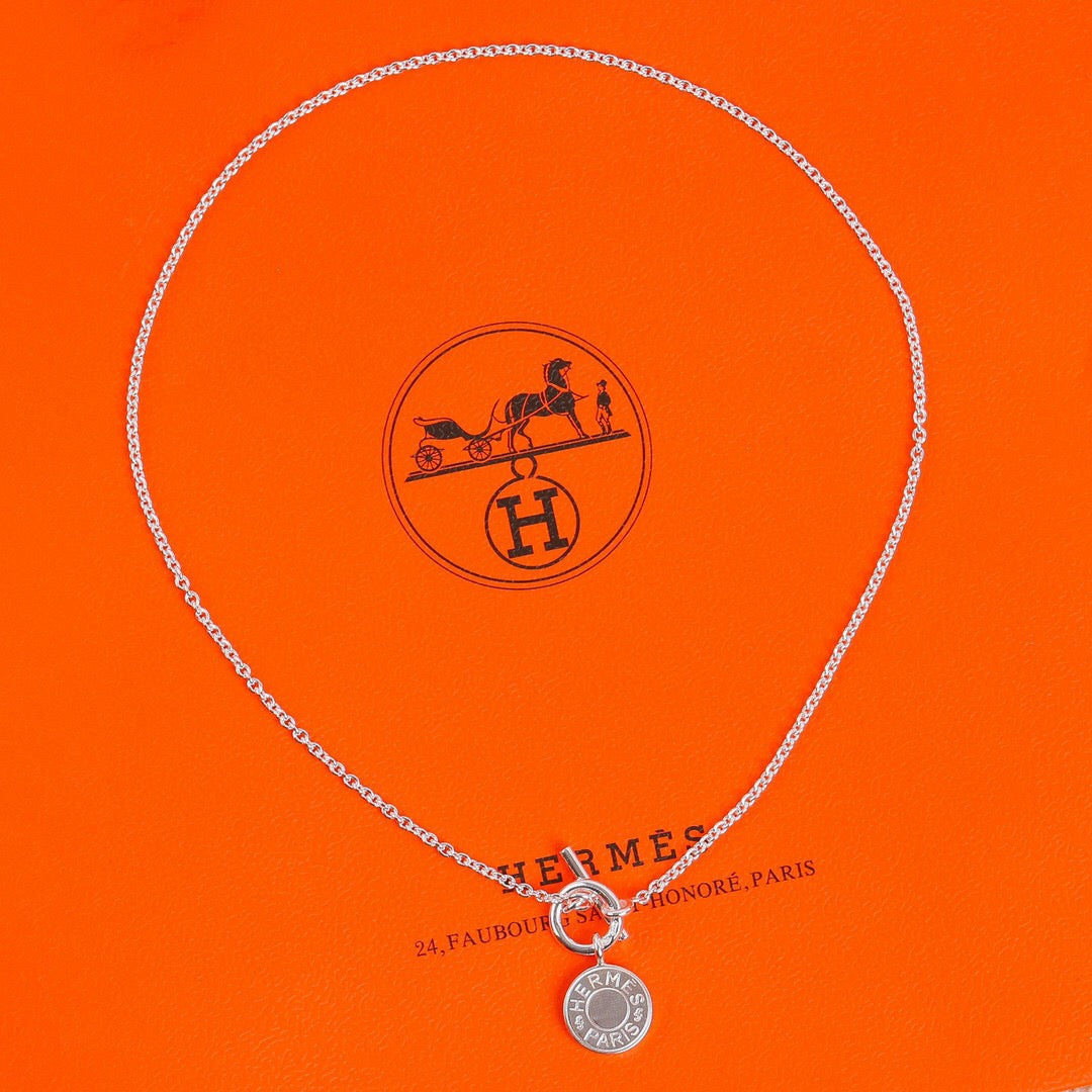 에르메스 Amulettes Hermès Ex-Libris 펜던트 네크리스