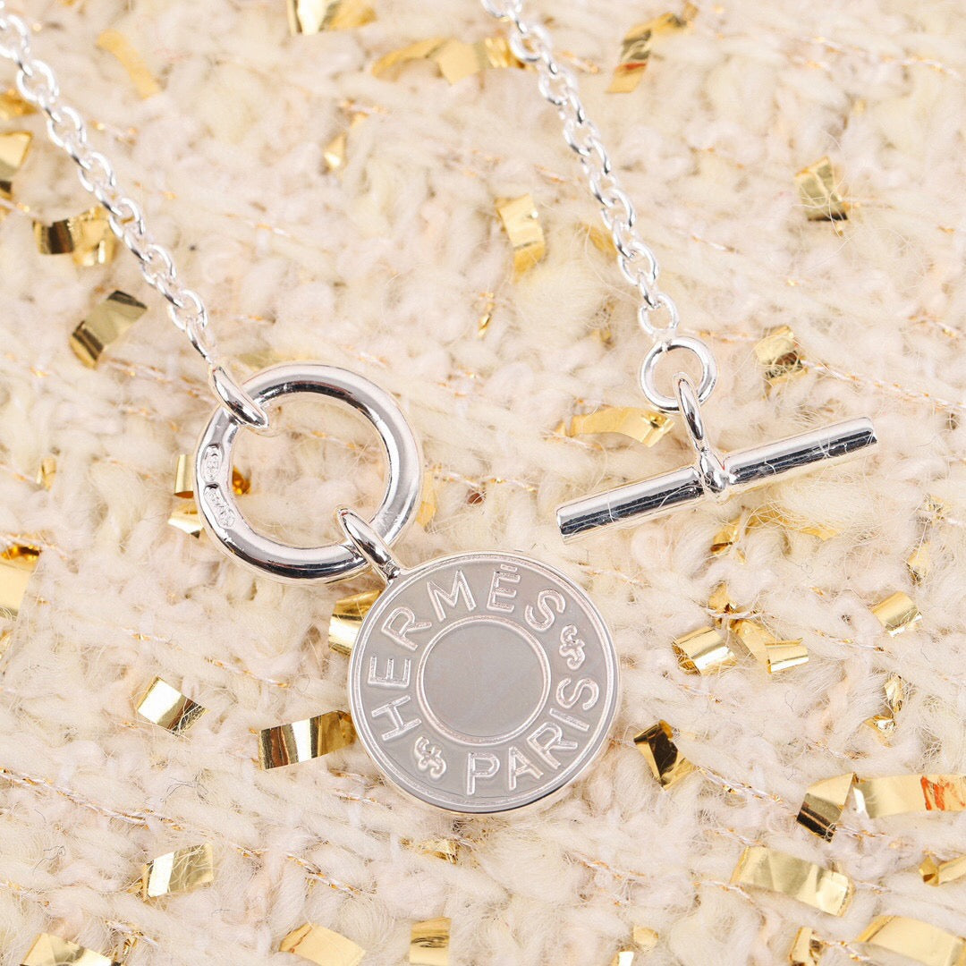 에르메스 Amulettes Hermès Ex-Libris 펜던트 네크리스