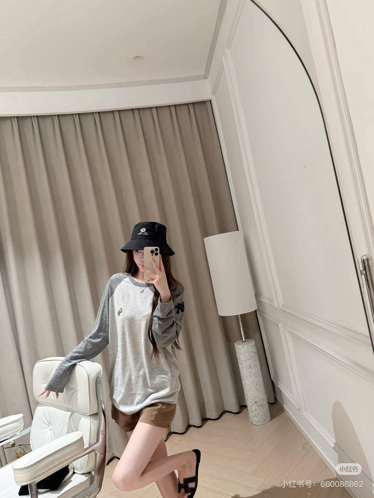 크롬하츠 자수 패치 나그랑 롱슬리브