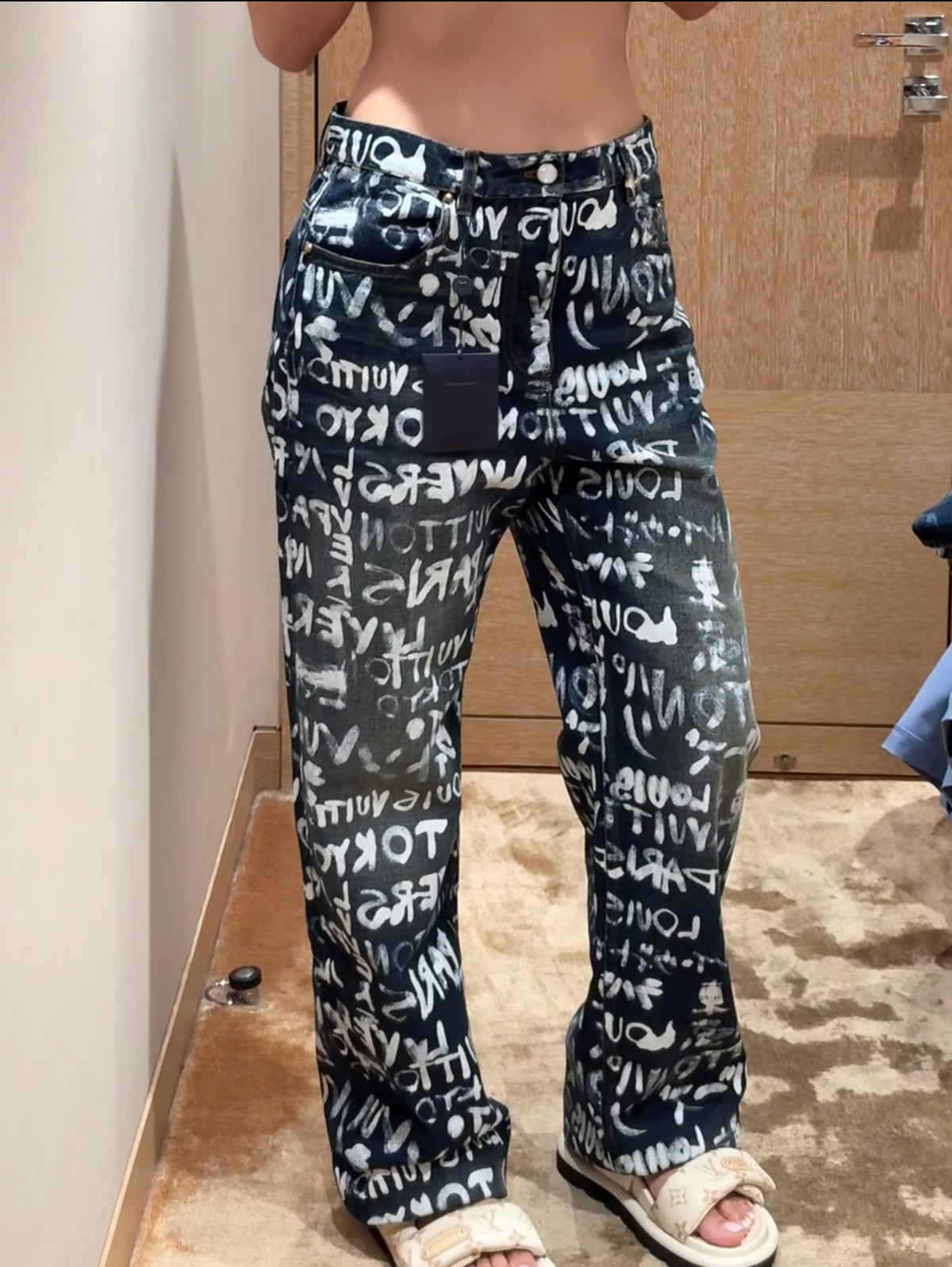 루이비통 데님 칼라리스 팬츠