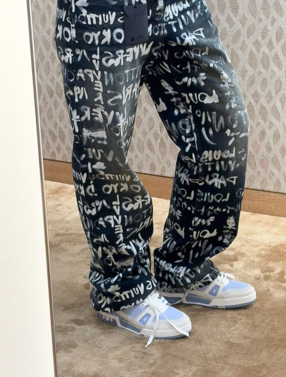 루이비통 데님 칼라리스 팬츠