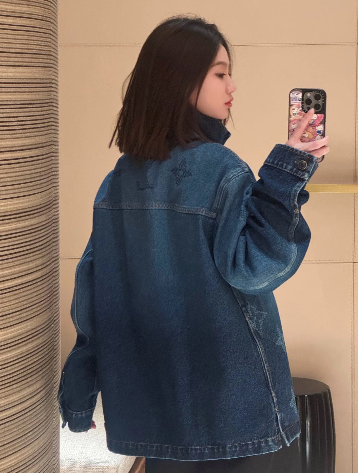 루이비통 모노그램 데님 워크웨어 오버셔츠