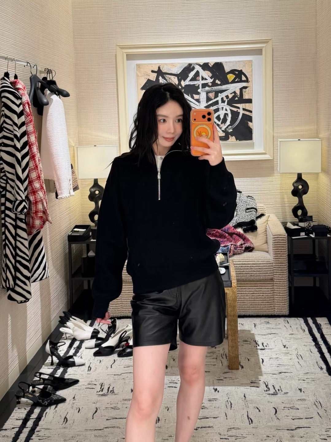 C 캐시미어 터틀넥 스웨터