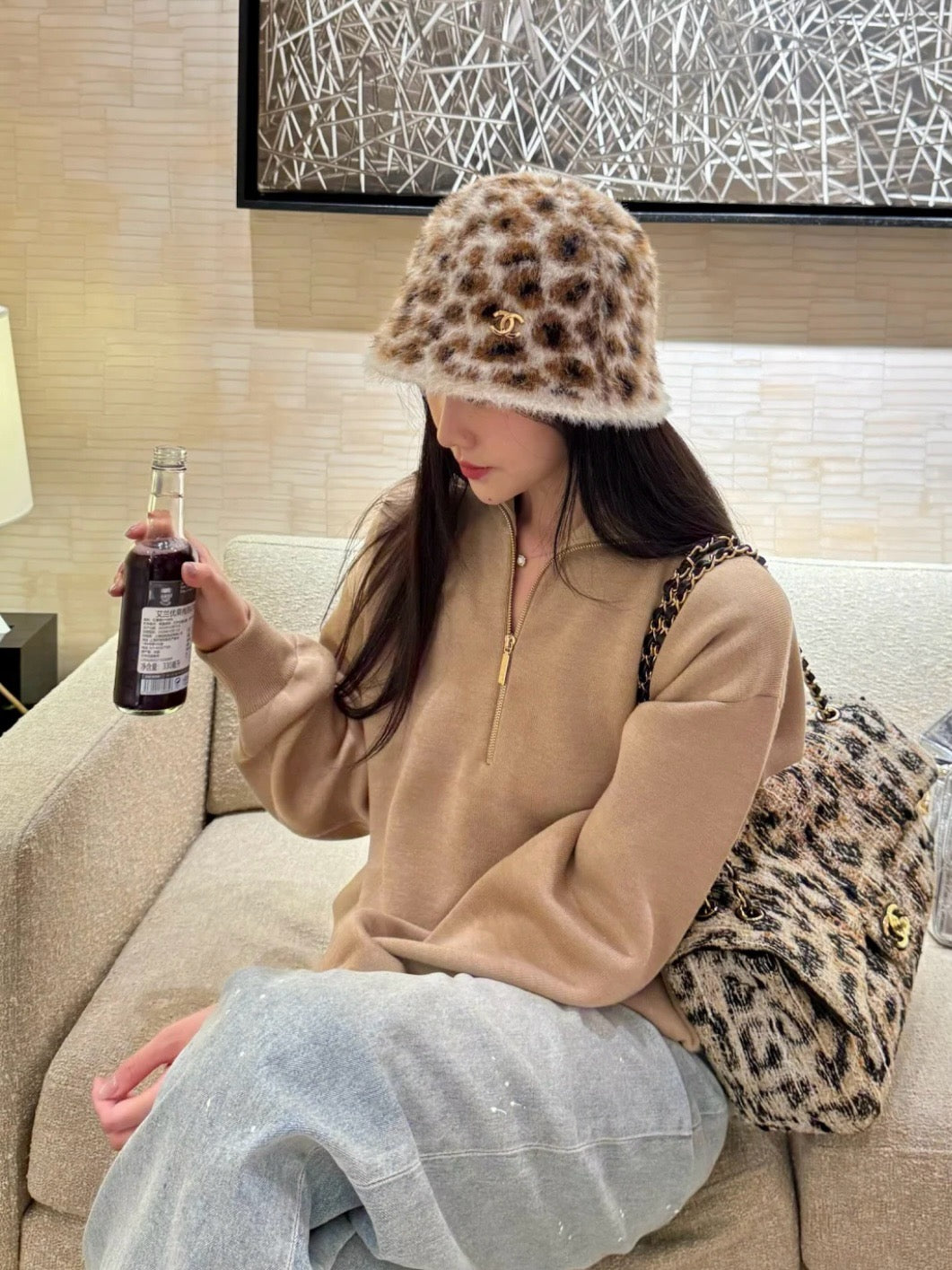 C 캐시미어 터틀넥 스웨터