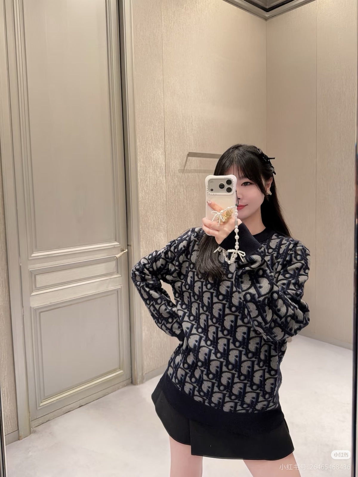 디올 오블리크 스웨터
