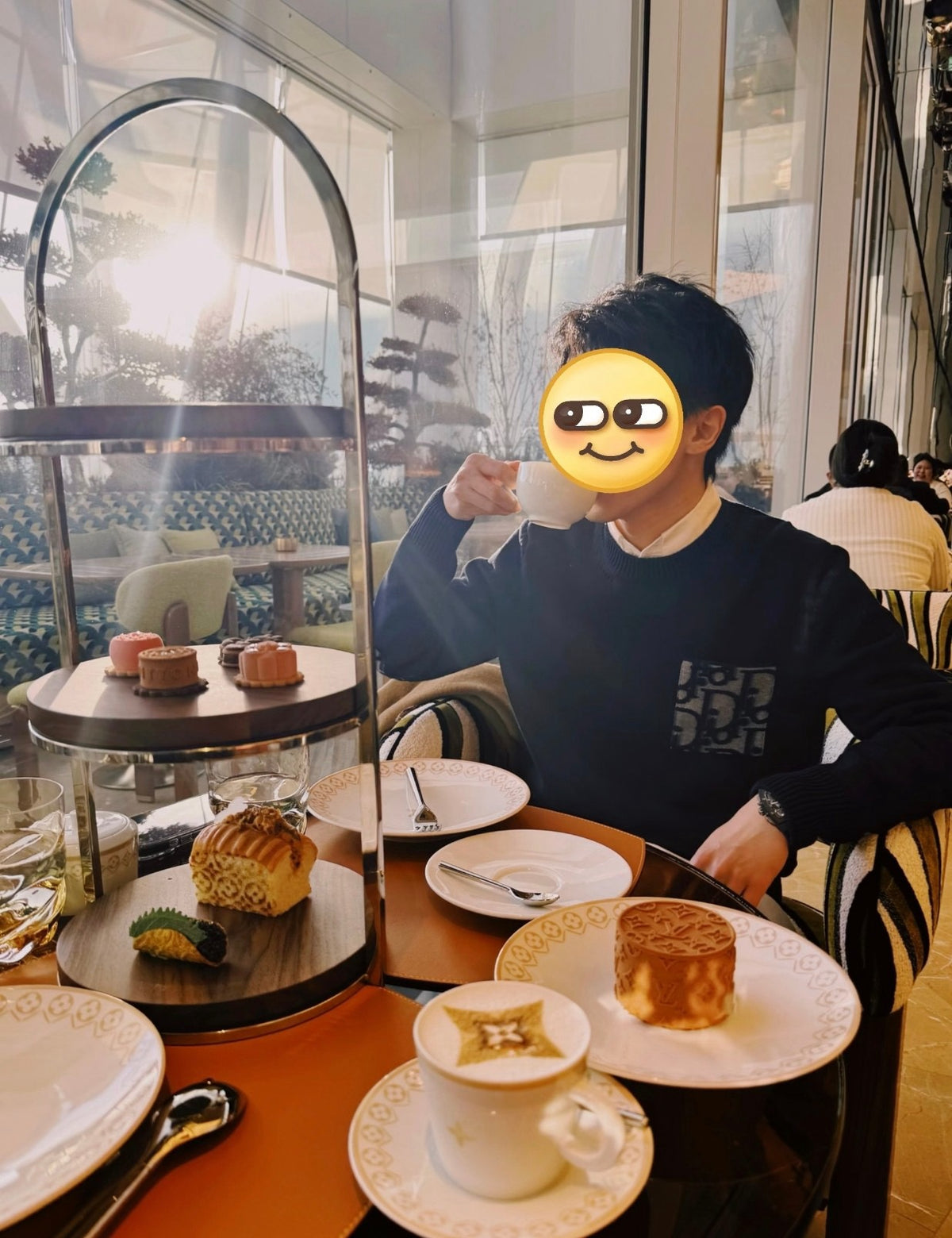 디올 오블리크 포켓 스웨터