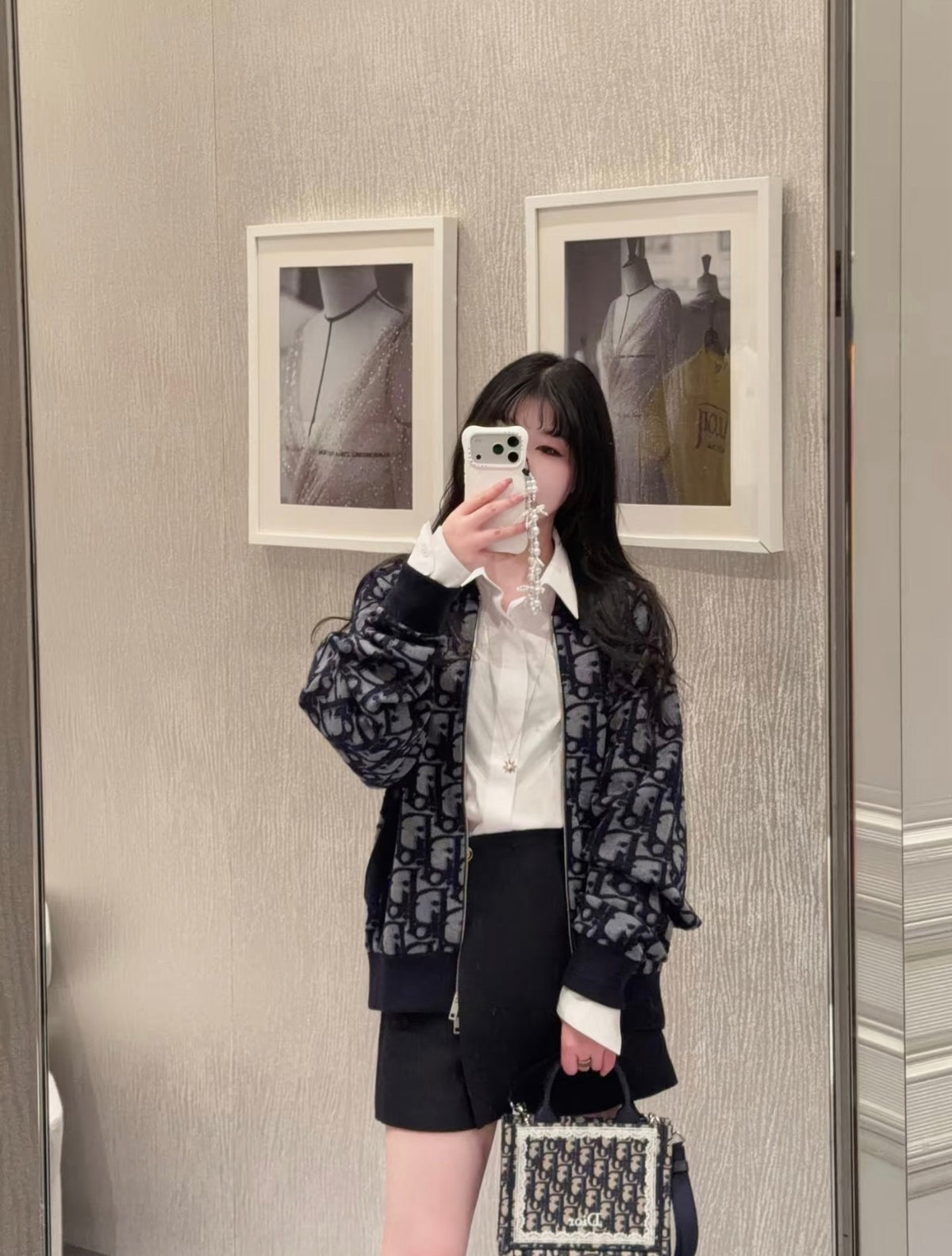 디올 오블리크 봄버 자켓