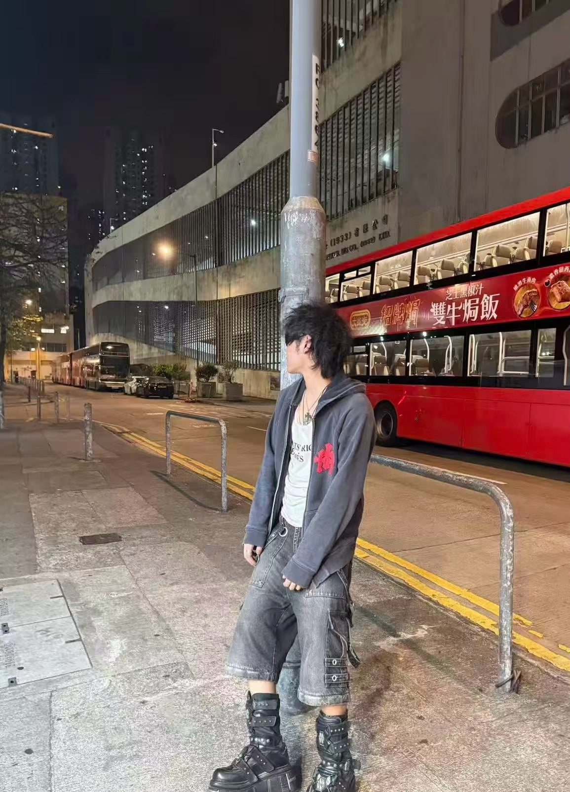 크롬하츠 페이퍼잼 레더패치 후드집업
