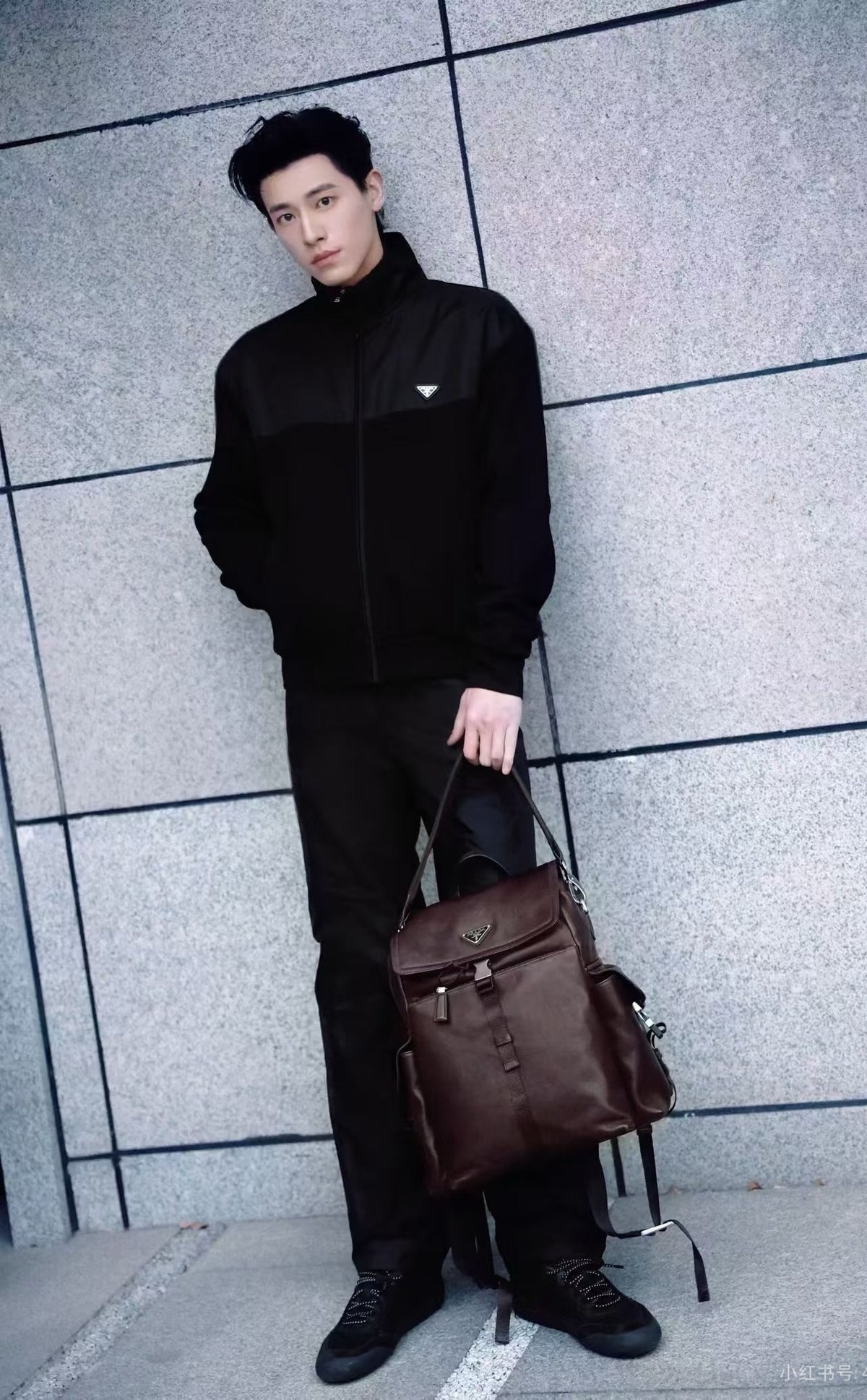 프라다 리나일론 패널 자켓