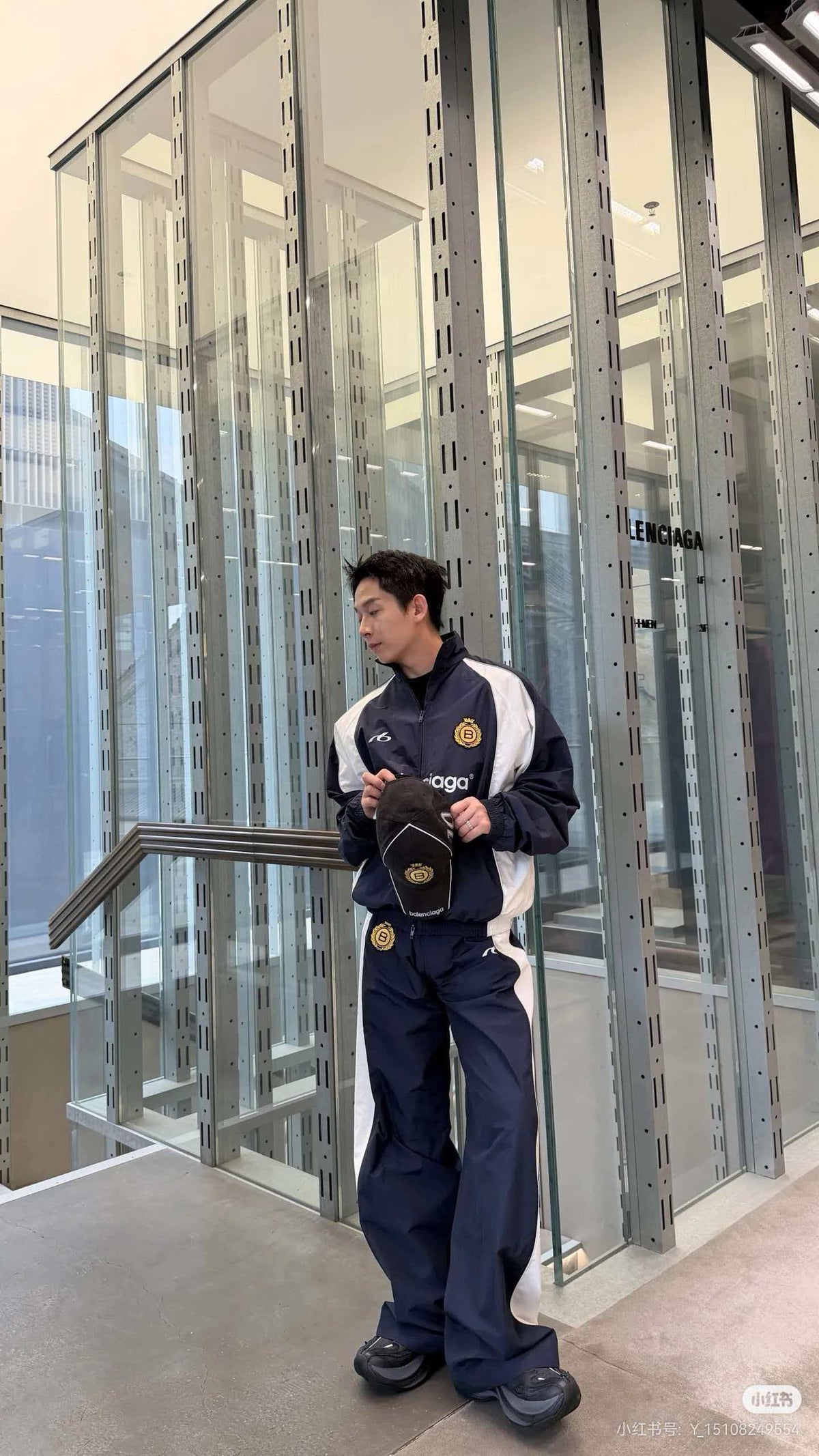 발렌시아가 테크노 코튼 포플린 자켓
