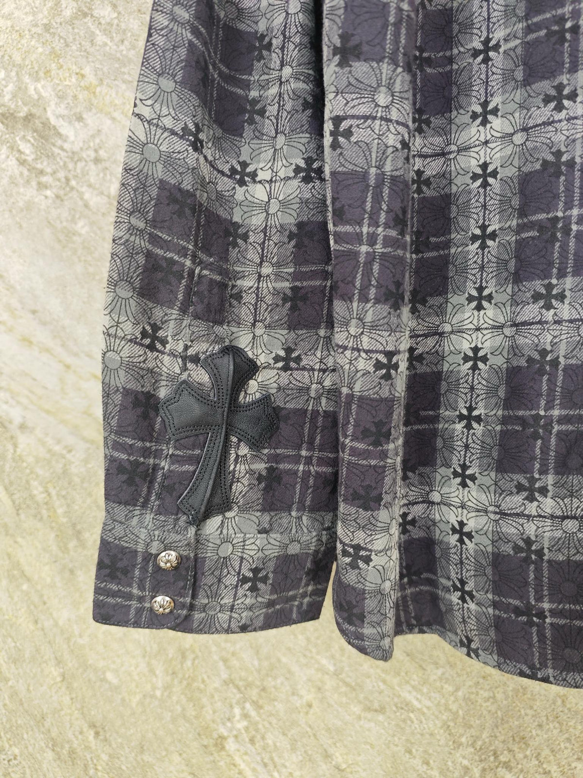 크롬하츠 크로스 체크 셔츠