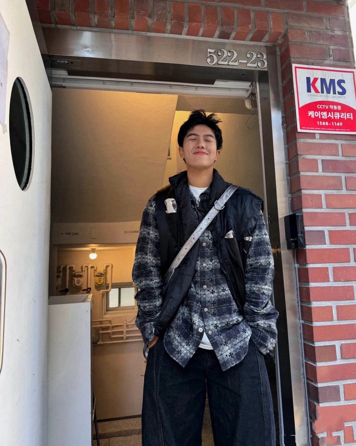 크롬하츠 크로스 체크 셔츠