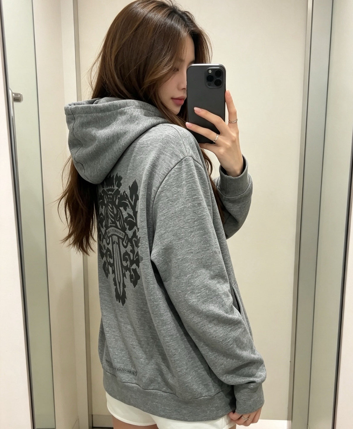 크롬하츠 대거 프린팅 후드