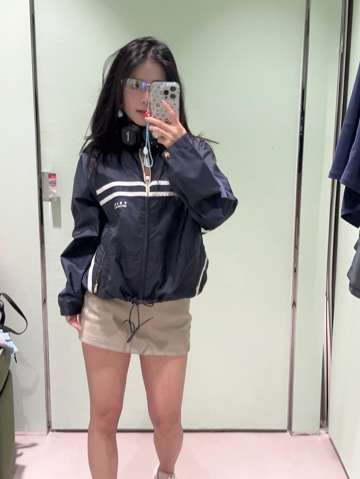 프라다 워시드 리나일론 자켓