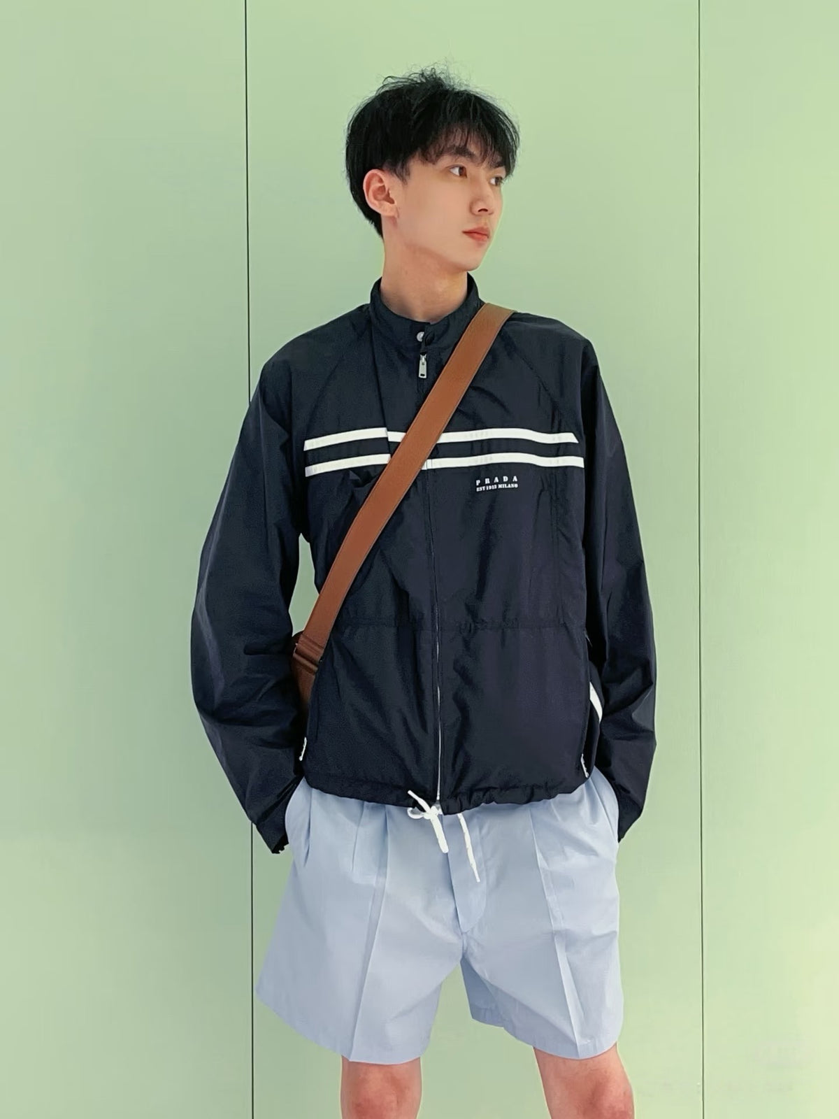 프라다 워시드 리나일론 자켓