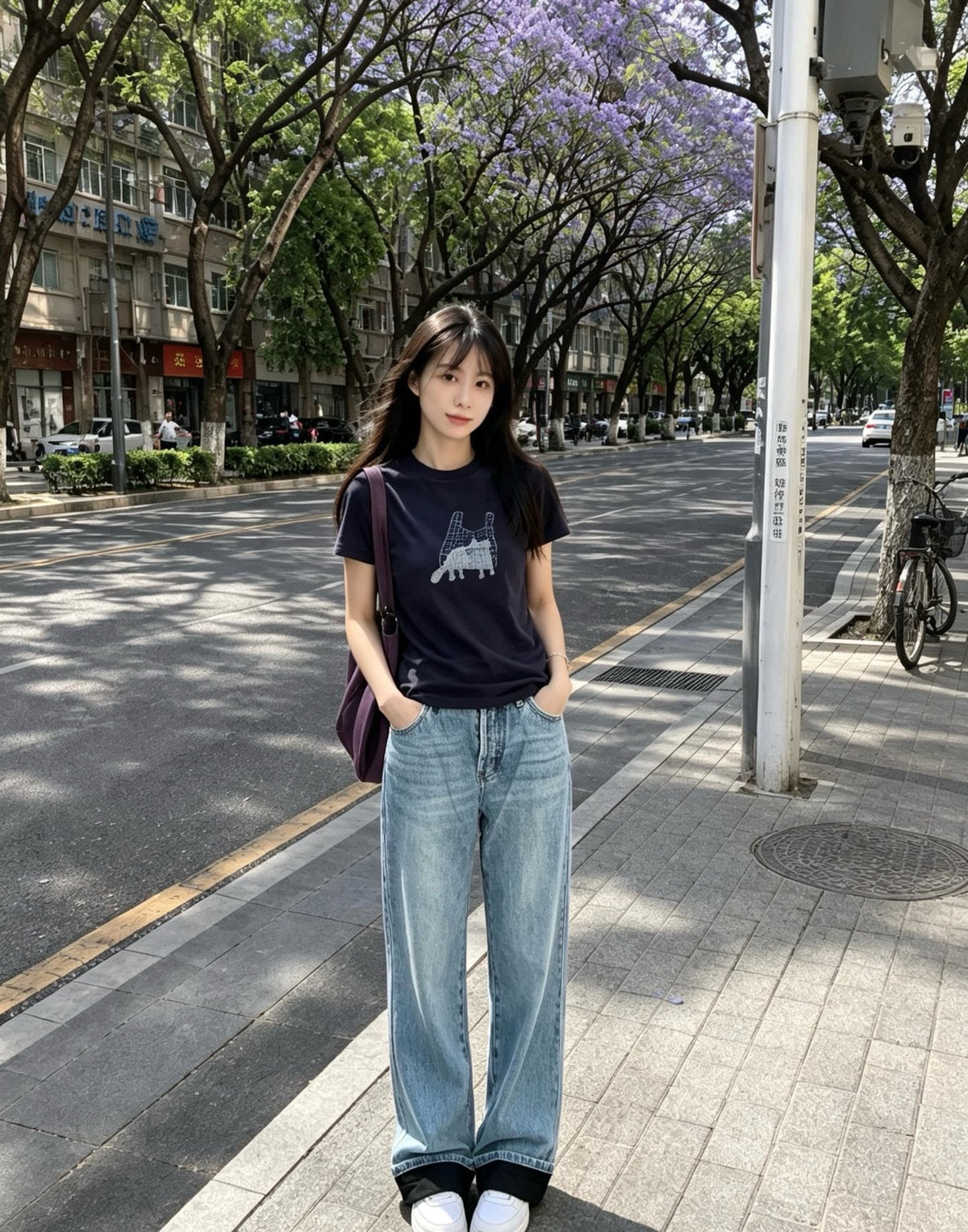 디올 퀄팅 데님 팬츠