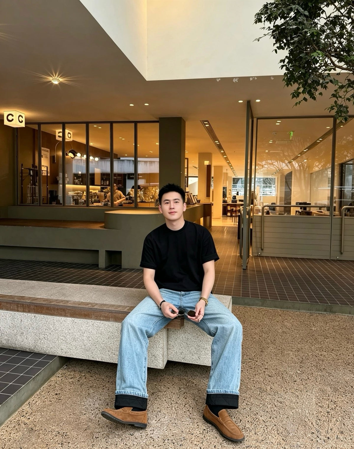 디올 퀄팅 데님 팬츠