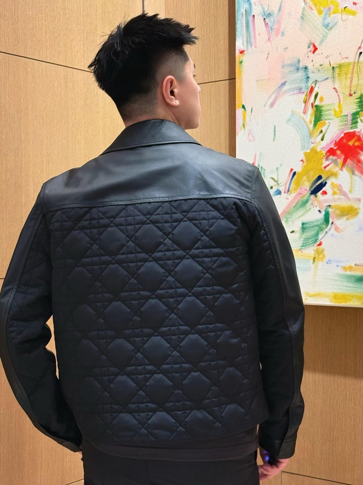 디올 까나쥬 블루종 자켓