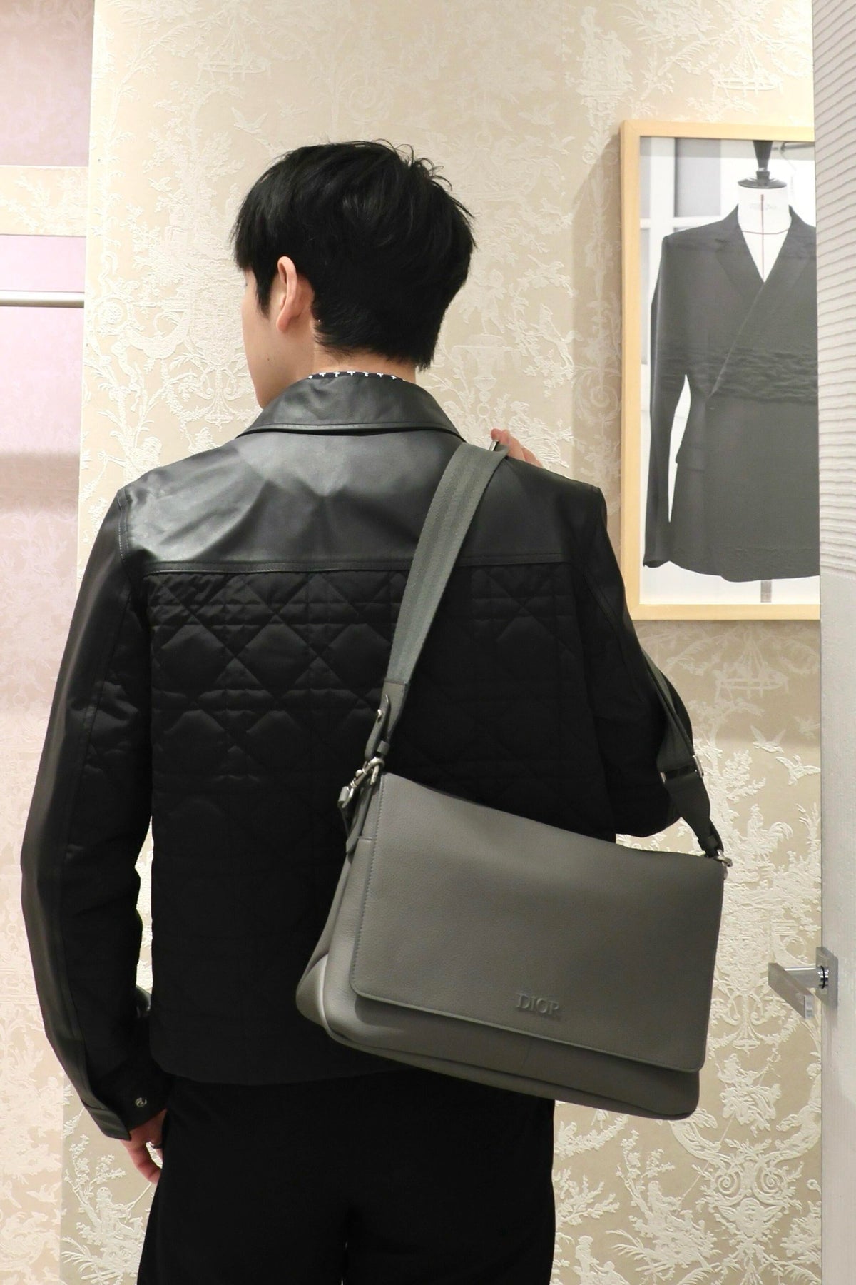 디올 까나쥬 블루종 자켓