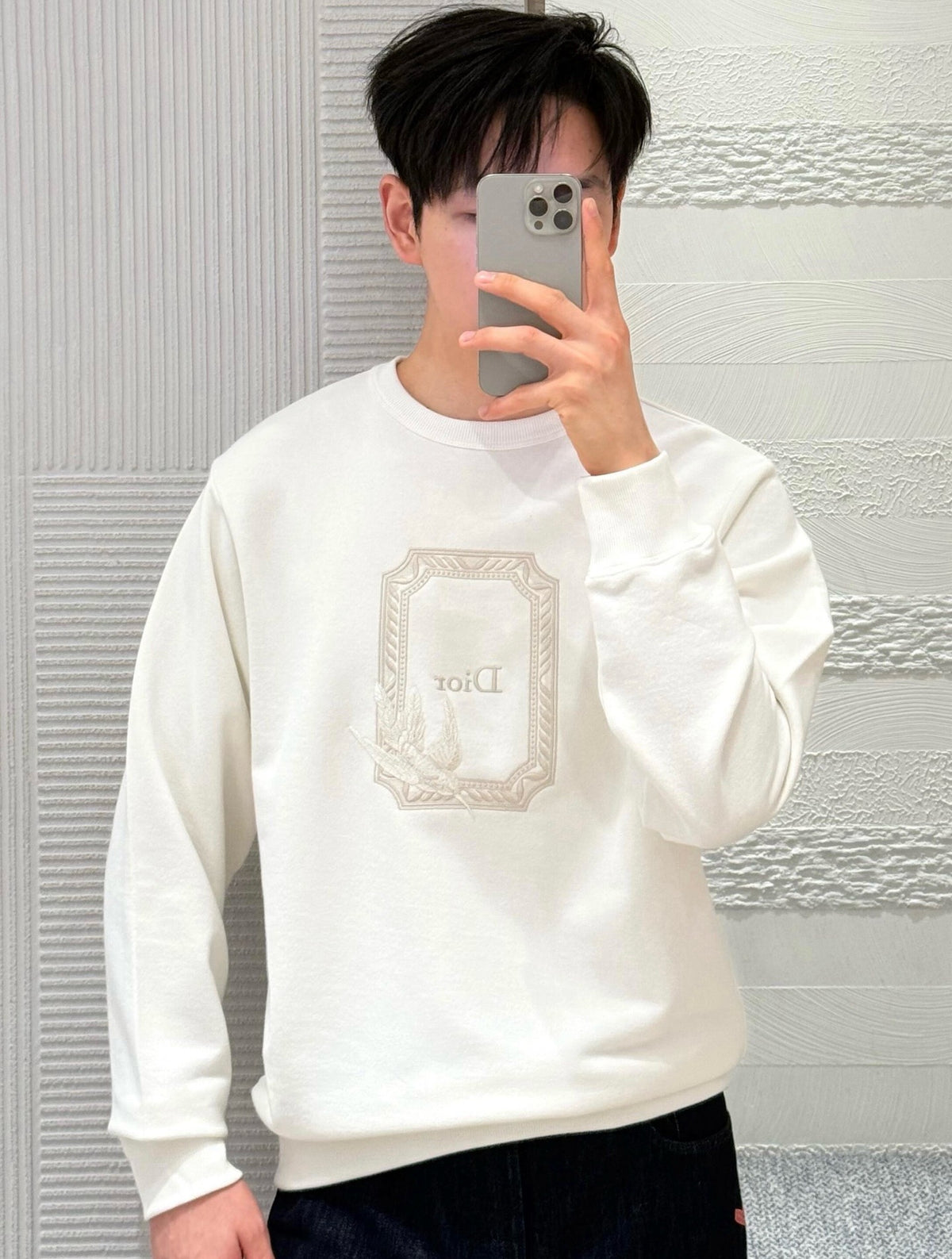 디올 메달리옹 콜리브리 스웨트셔츠