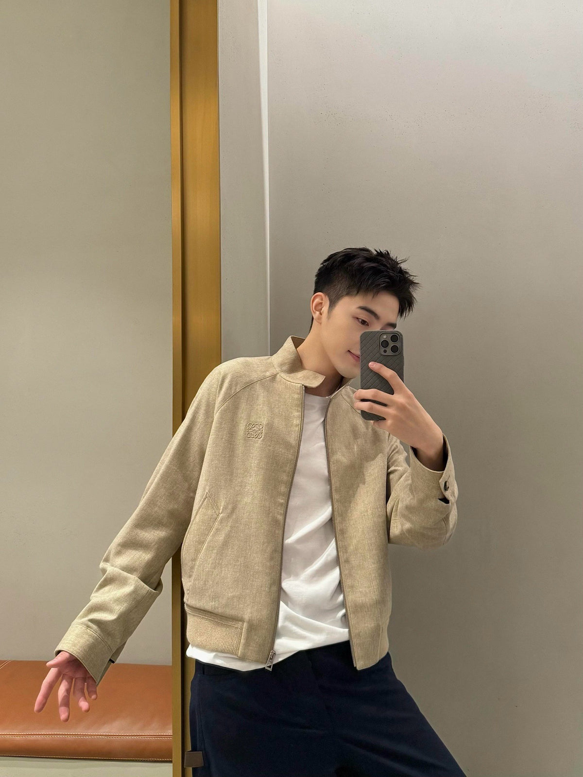 로에베 울 집업 자켓