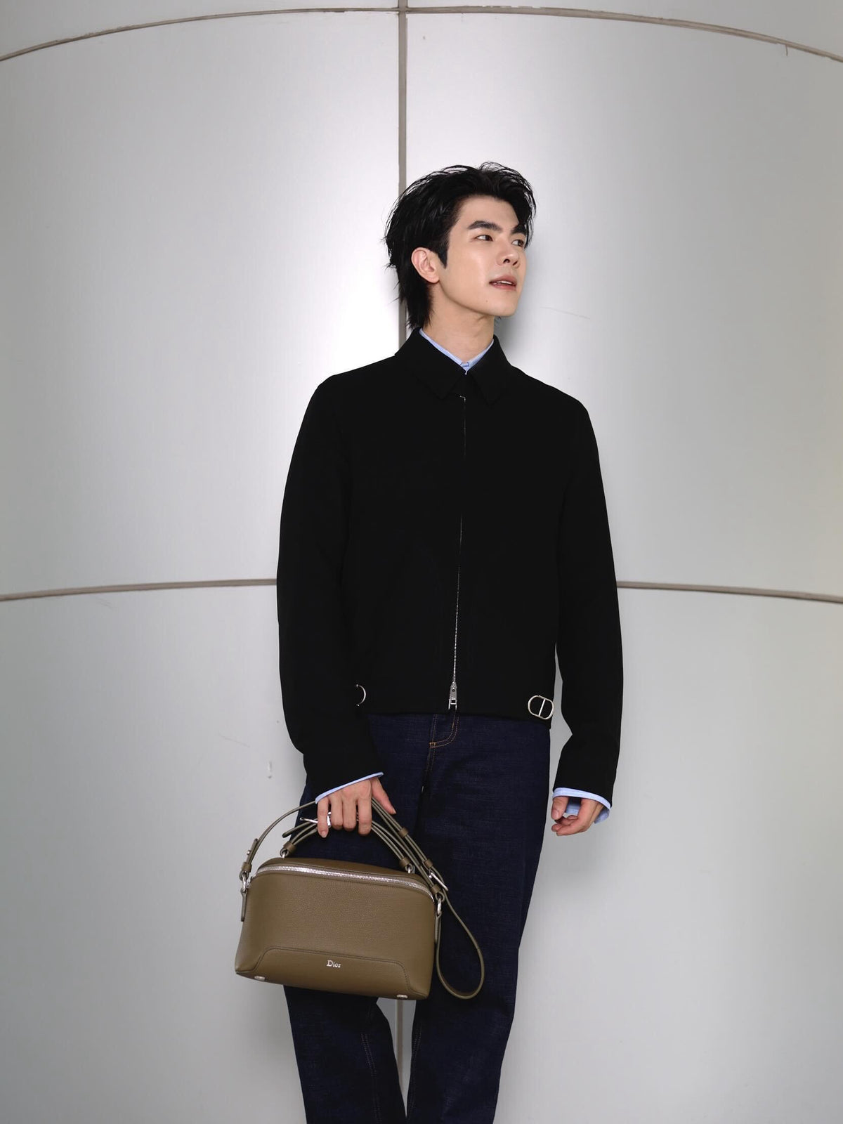 디올 CD 버클 지퍼 자켓