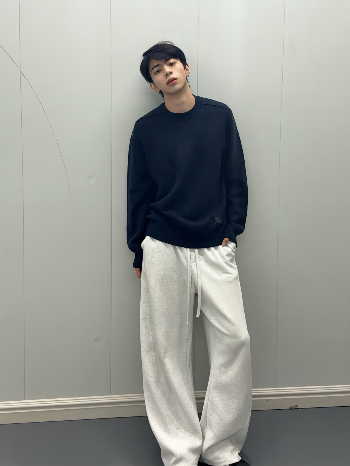 버버리 EKD 자카드 니트