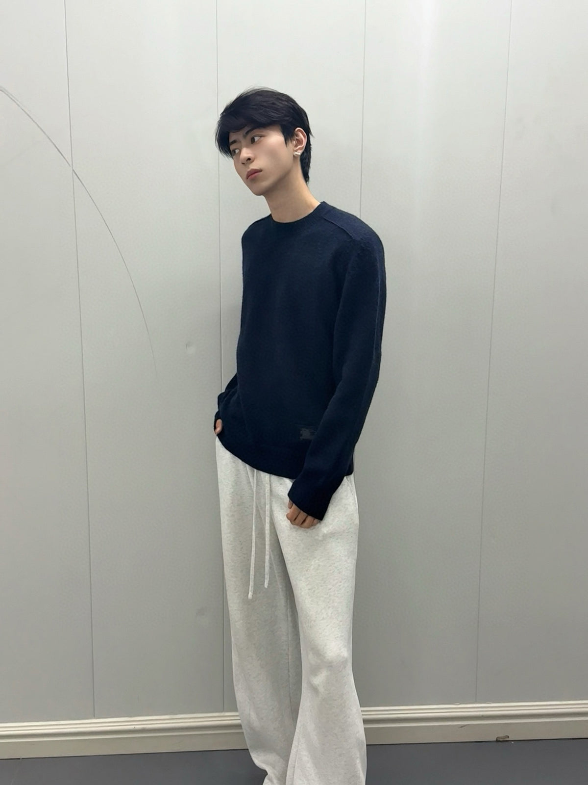 버버리 EKD 자카드 니트