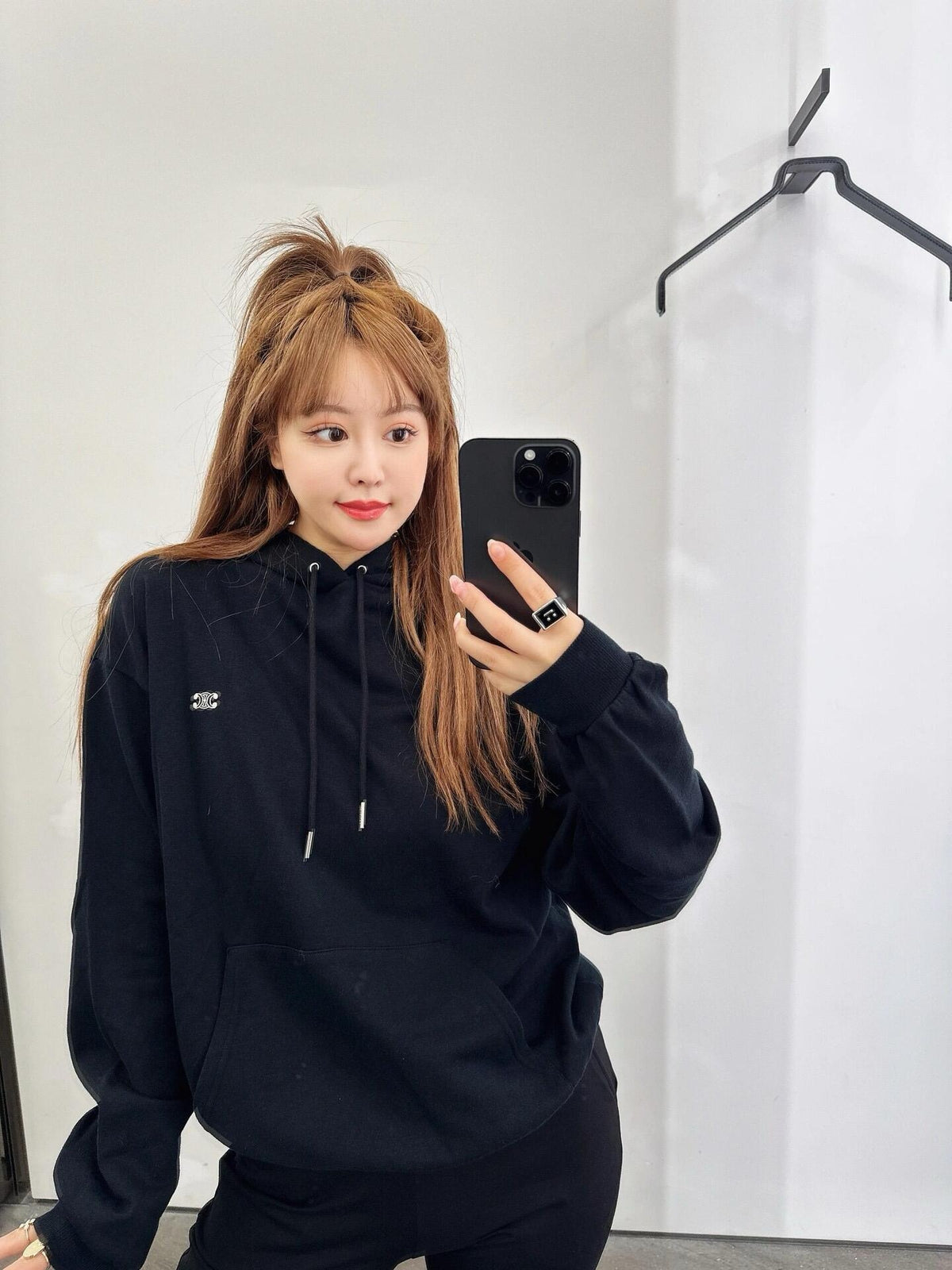 CEL 코튼 캐시미어 트리옹프 루즈 후드