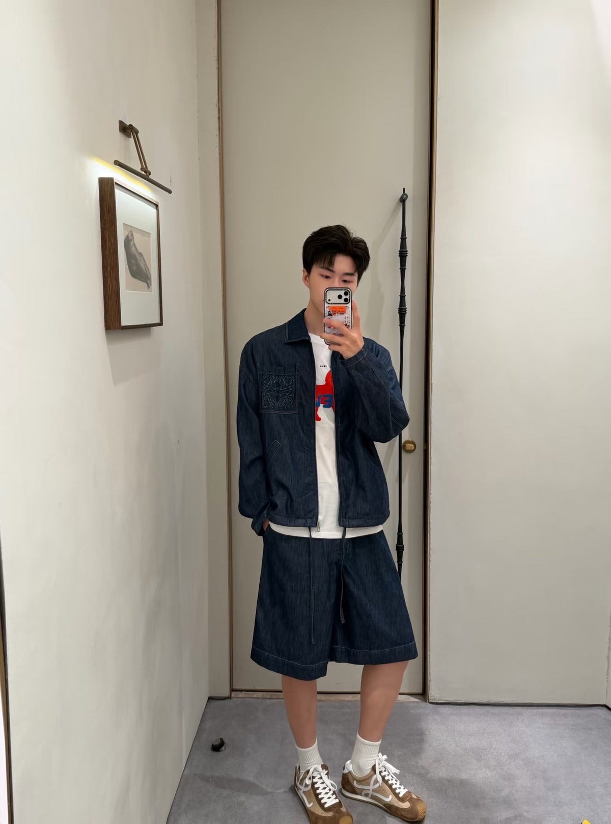 로에베 아나그램 코튼 집업 자켓