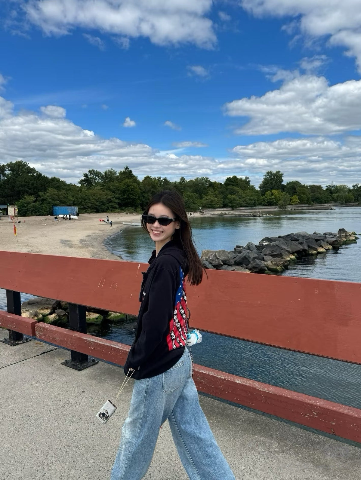 크롬하츠 USA 플래그 집업