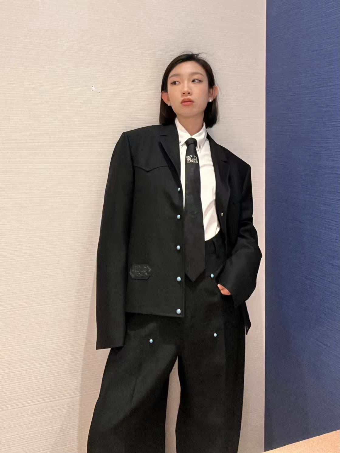 루이비통 웨스턴 컷 울 자켓