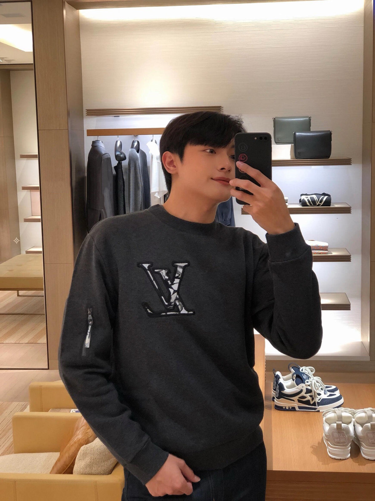루이비통 스키 코튼 크루넥