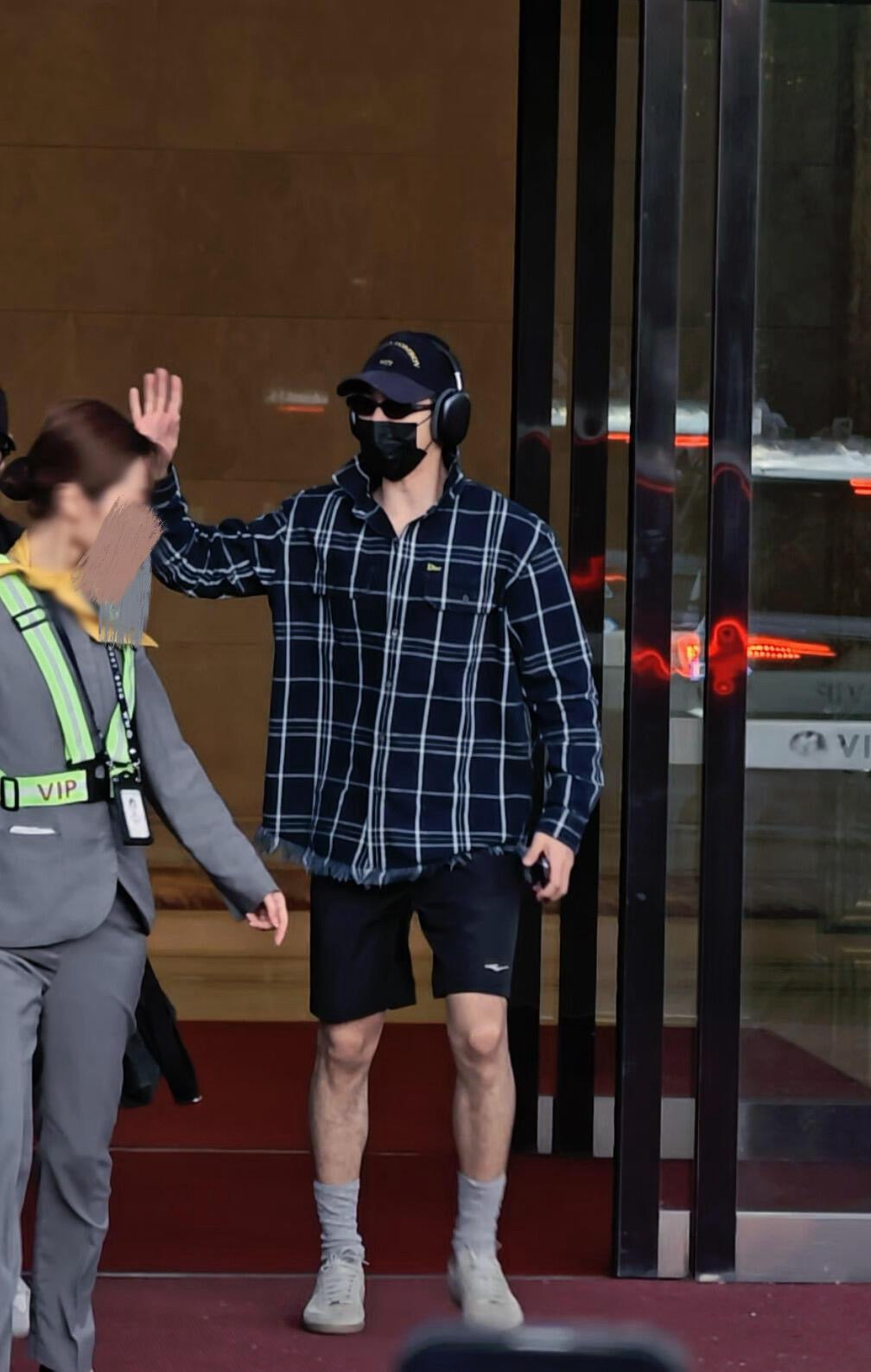 디올 체크 오버핏 셔츠